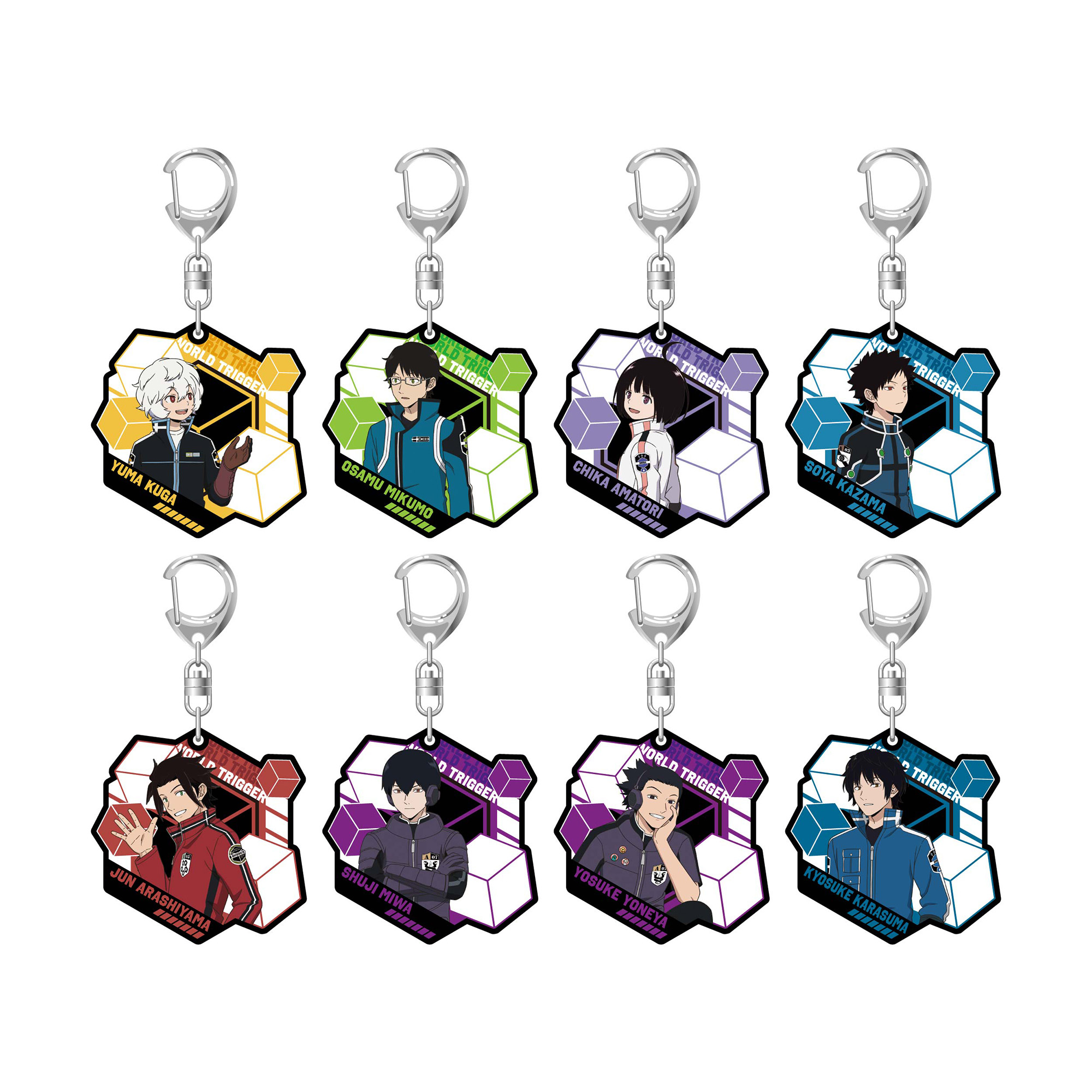 ラバーキーホルダー(全8種) 各1,000円